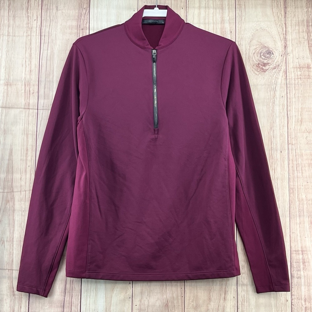 Greyson Halley 1/4 Zip Long Sleeve Pullover Sz S Fucshia Performance Golf Shirt